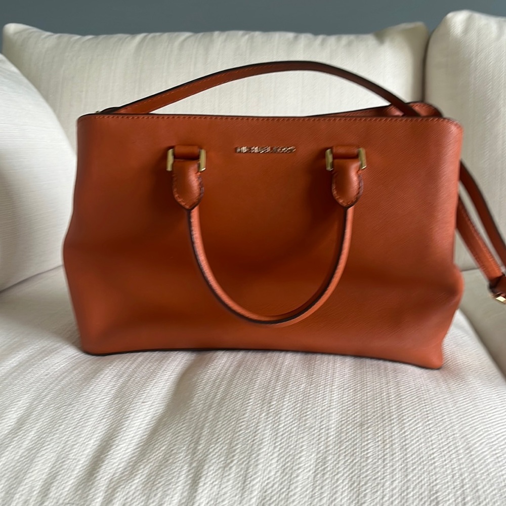 Burnt orange Michael kors purse